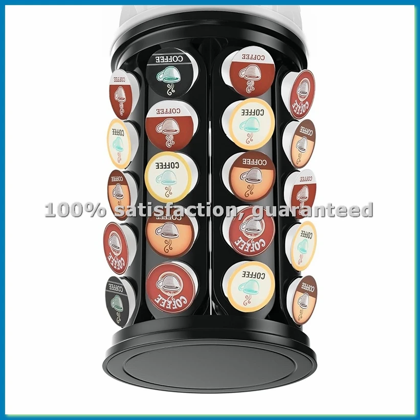 

Органайзер для кофейных капсул: на 40 капсул K-Cup, подставка для кофейных капсул, для дома или офиса, черный-A69M