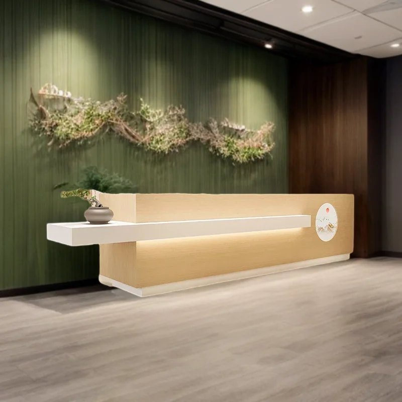 Customer Center Front Desk Reception Counter Desks Tables Atril Beauty Salon Pulpito Business Office Table Commercial Furniture