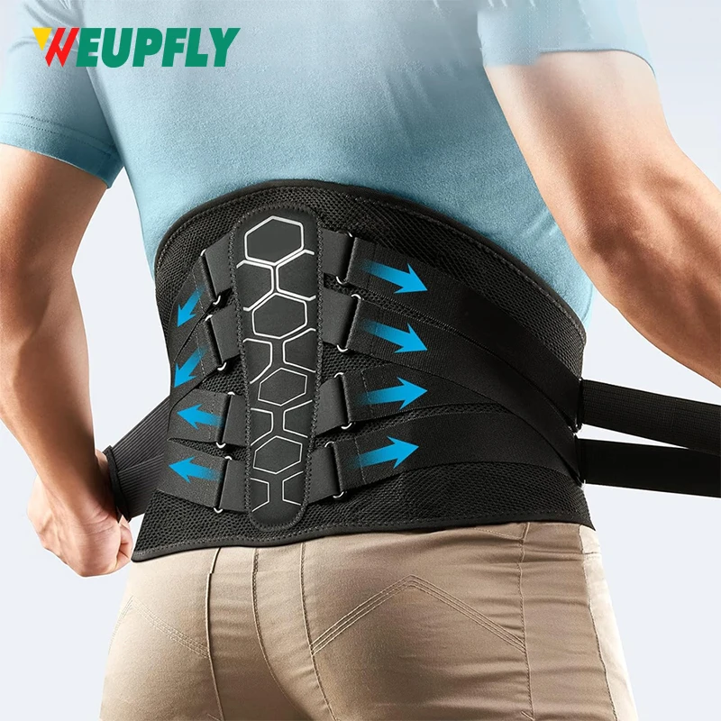 1PCS Lumbar Support Belt Lower Back Brace for Lifting, Herniated Disc, Sciatica, Breathable Lumbar Brace for Men & Women