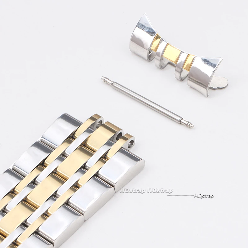 Curved End Watch Strap 14 16 18 19 20 21 22mm Bracelet Stainless Steel Band Metal Wristband Universal Watch Belt Accessories image 6