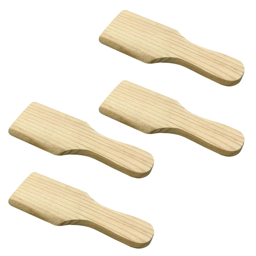

4Pcs DIY Hanging Paddle Wooden Disc Premium Material Not Easy Decay Deform Carving Painting Craft Material Wood Paddle
