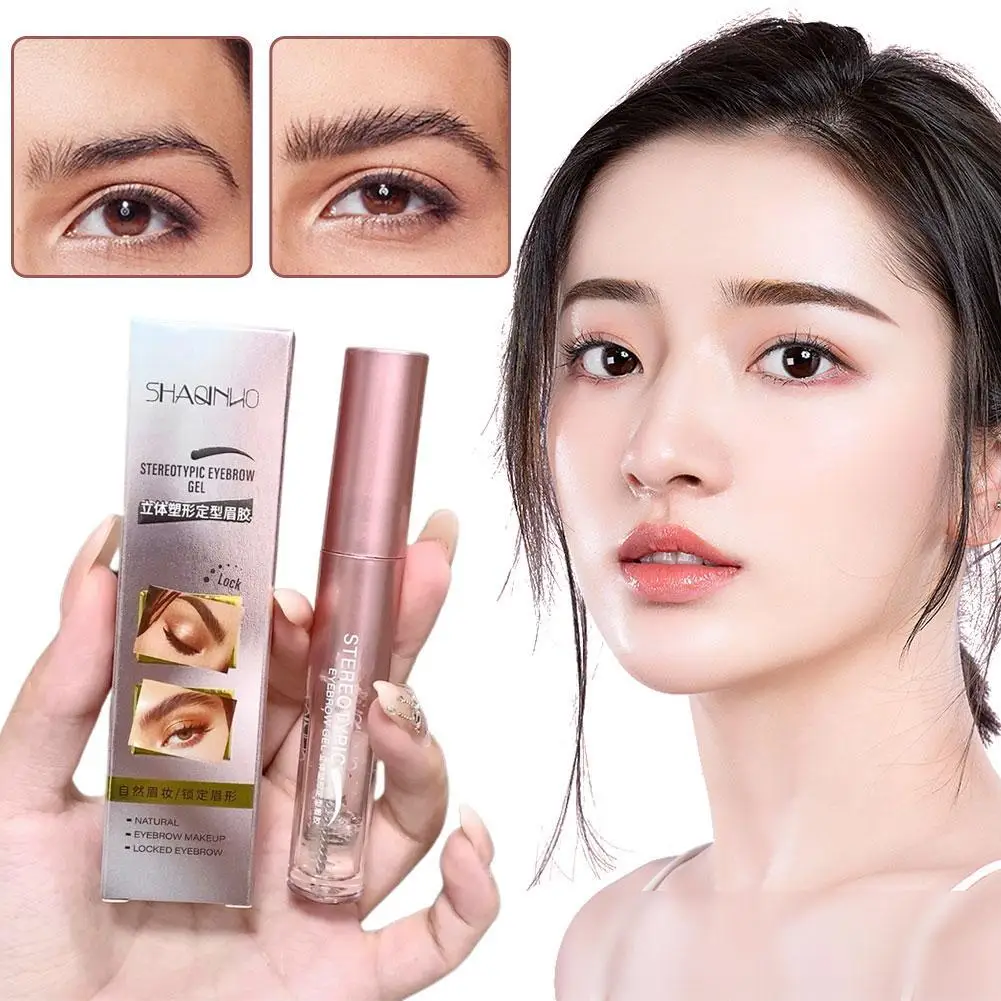 Waterproof Transparent Gel Eyebrow Styling Cream Long Clear Liquid Eyebrow Fixing Makeup Natural Lasting Cream Cosmetic Sty Y1R5