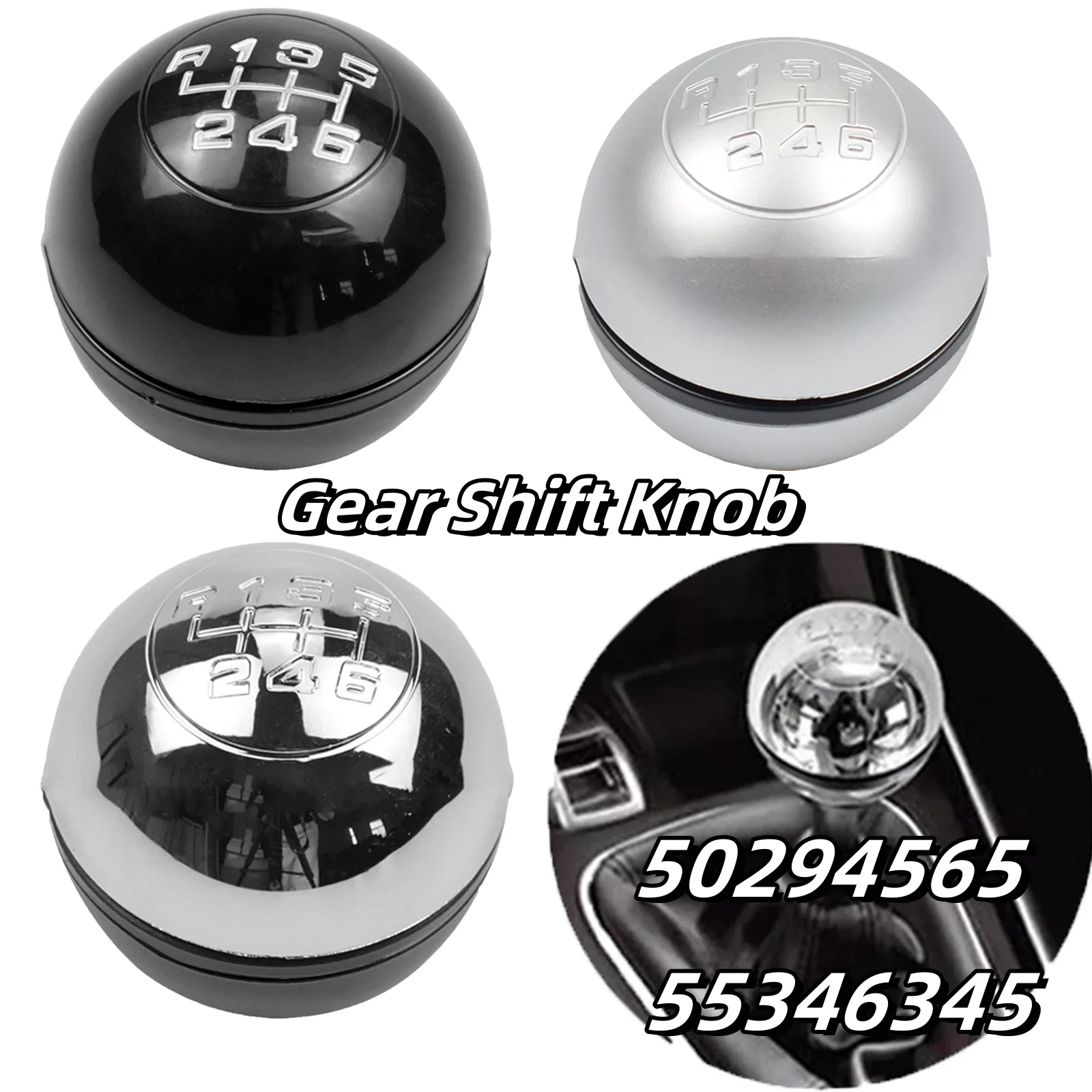 6 Speed Car Gear Shift Knob Lever 50294565 55346345 For Alfa For Romeo For Giulietta 2010-2018 Gear Shifting Metal Plastic