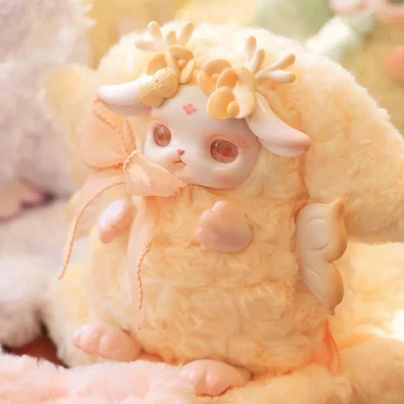 Oryginalne figurki Loloan Blooming Deer Series Blind Box, urocze figurki kolekcjonerskie, model lalki, dekoracja z kreskówek, prezent urodzinowy dla dzieci.