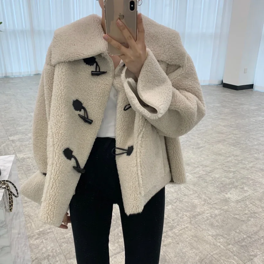 

Шикарное женское зимнее длинное пальто-све со свободными плечами и высоким воротником из меховой кожи, длинное пальто-све, универсальная верхняя одежда Sli