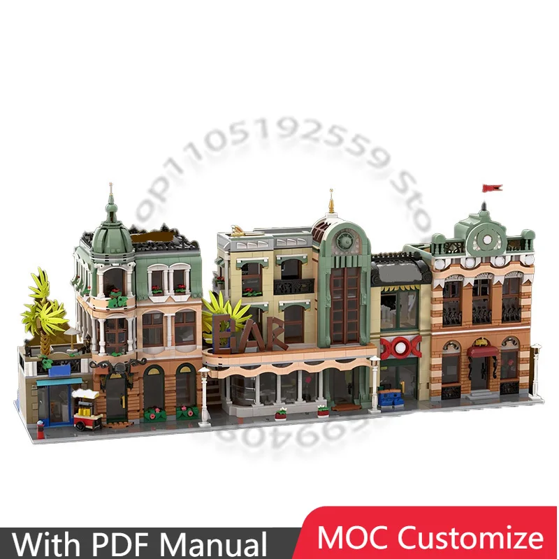 

7338 PCS Construction 3in1 10297 Boutique Hotel Alternative Builds MOC Customize Modular Building Block DIY Assembly Toy Gift