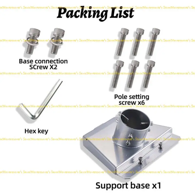 Placa montagem parabólico satélite W91A para pratos padrão satélite Gen3, aço inoxidável