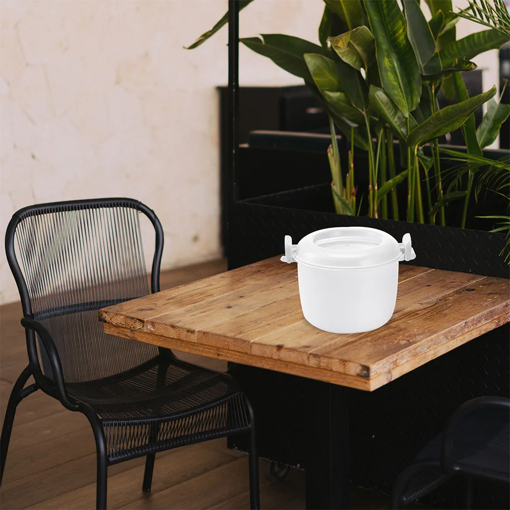 

Microwave Rice Cooker 1.6L Portable Food Container For Soup Cereal Oatmeal Vegetables Bento Box Lunch Storage Rice Making