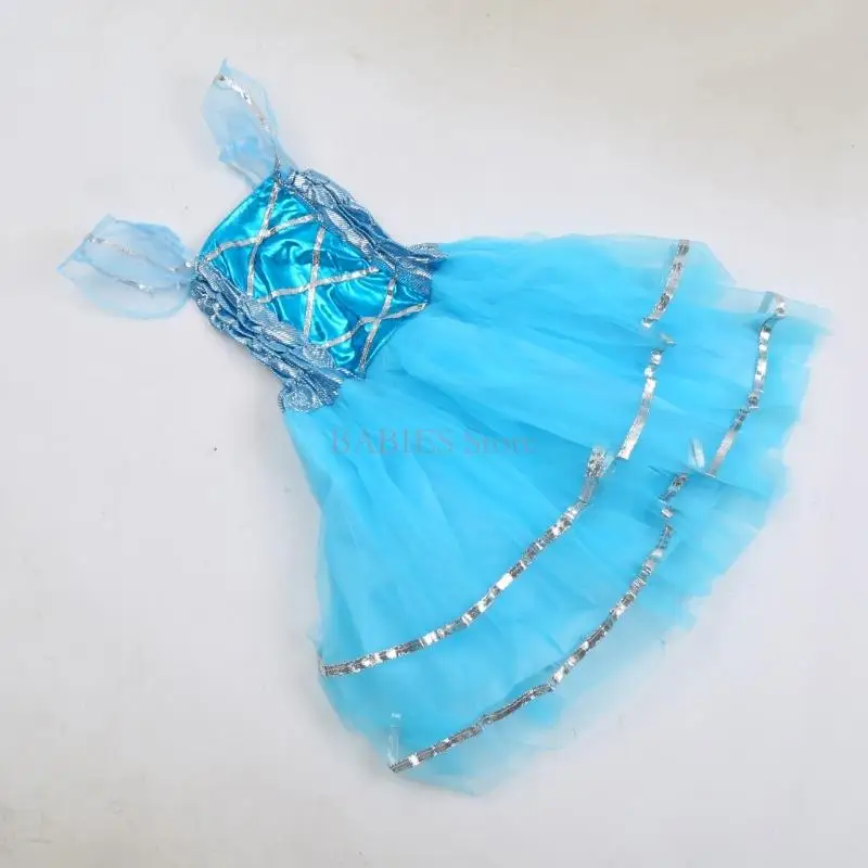 C9GB 4pcs Kids Girls Fairy Cosplay Costume Set Metallic Sleeveless Dress LED for Butterfly Angel Wing Wand Headband Fancy