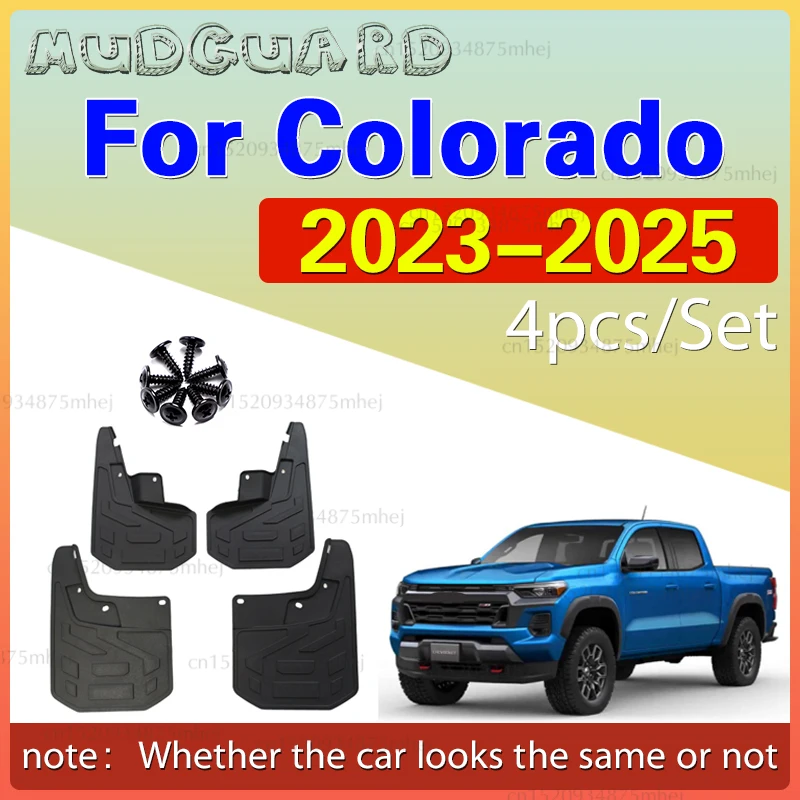 

FOR Chevrolet Colorado 2023 2024 2025 Mudguard Fender Mud Flaps Guard Splash Mudflaps Car Accessories Front Rear 4pcs