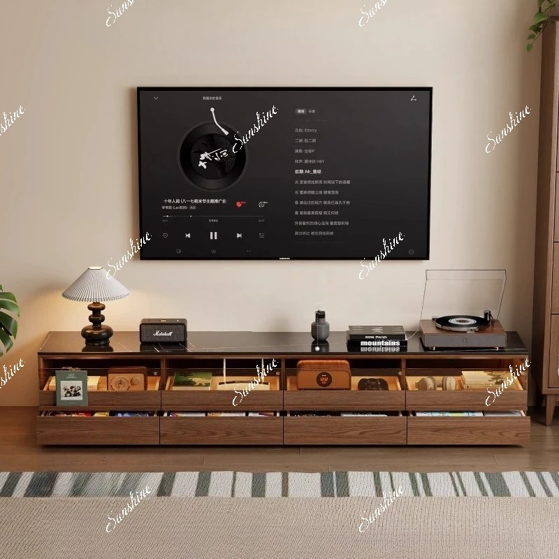 Modern simple storage locker household floor medieval living room audio and video floor cabinet