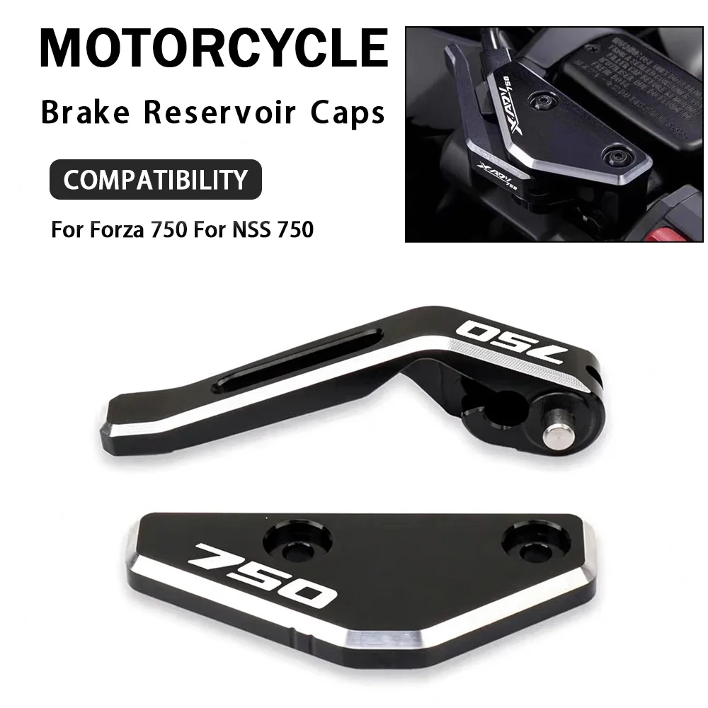 Motorcycle CNC Brake Reservoir Caps Parking Hand Brake Lever Handbrake Parking Brake Lever For Honda Forza 750 For NSS 750