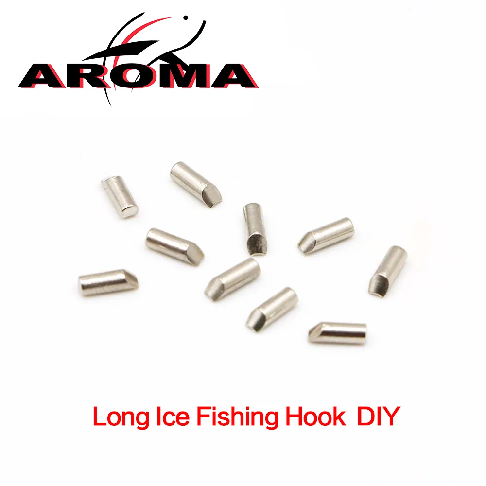 

10pcs Long Ice Fishing Hook Head Ice Fishing Without Hook DIY Ice Fishing Jig 2mm/2.5mm/3mm/4mm Hooks Fishing DIY Ice Jig Hook