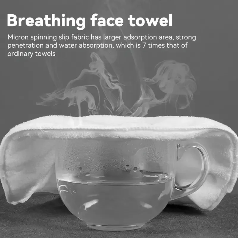 Face Steaming Towel Reusable Wet Compress Steamed Face Towel Skin Care Reusable Facial Steamer Thickened Salon Spa Beauty Tools