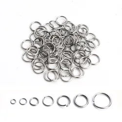 Stainless Steel Closed Jump Rings Split Ring Connector DIY Jewelry Making Craft Finding