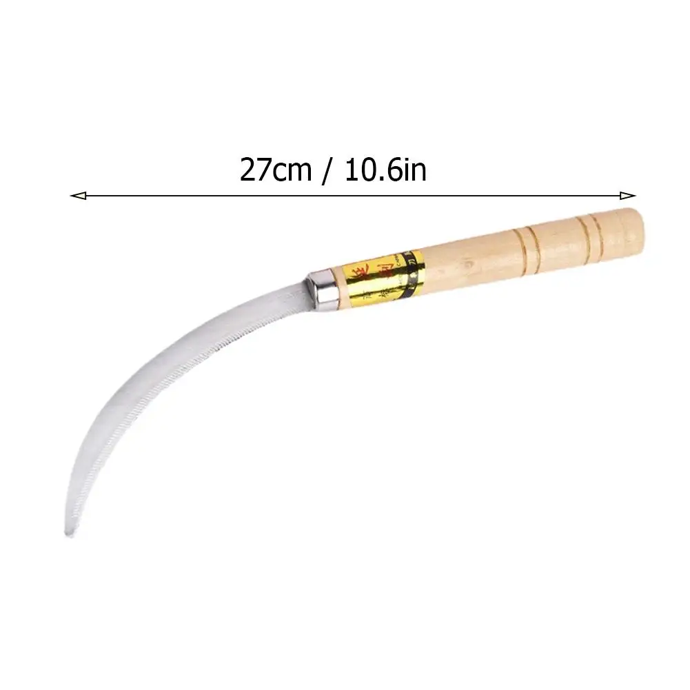 Gartensichel für den Haushalt, Unkrautentfernungssichel, Gartenwerkzeug-Set mit Zähnen für Unkrautbeseitigung auf Rasen, Terrasse und Patio – Detail 15