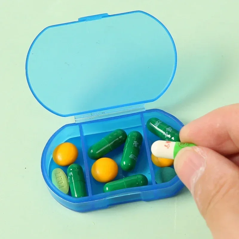 Pill Box Mini Pill Case 2/3 Grids Tablet Pill Organizer Case Dispenser Travel Tablet Holder Container Medicine Drug Storage Box