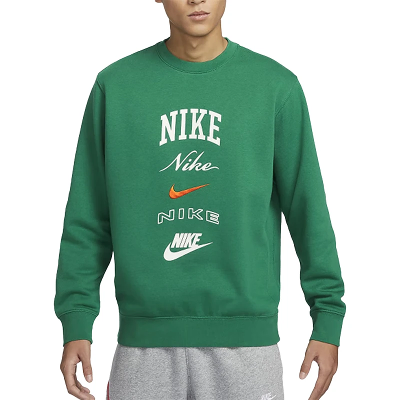 سويت شيرت Nike رجالي جديد برقبة دائرية وأكمام طويلة كاجوال FN2611-365
