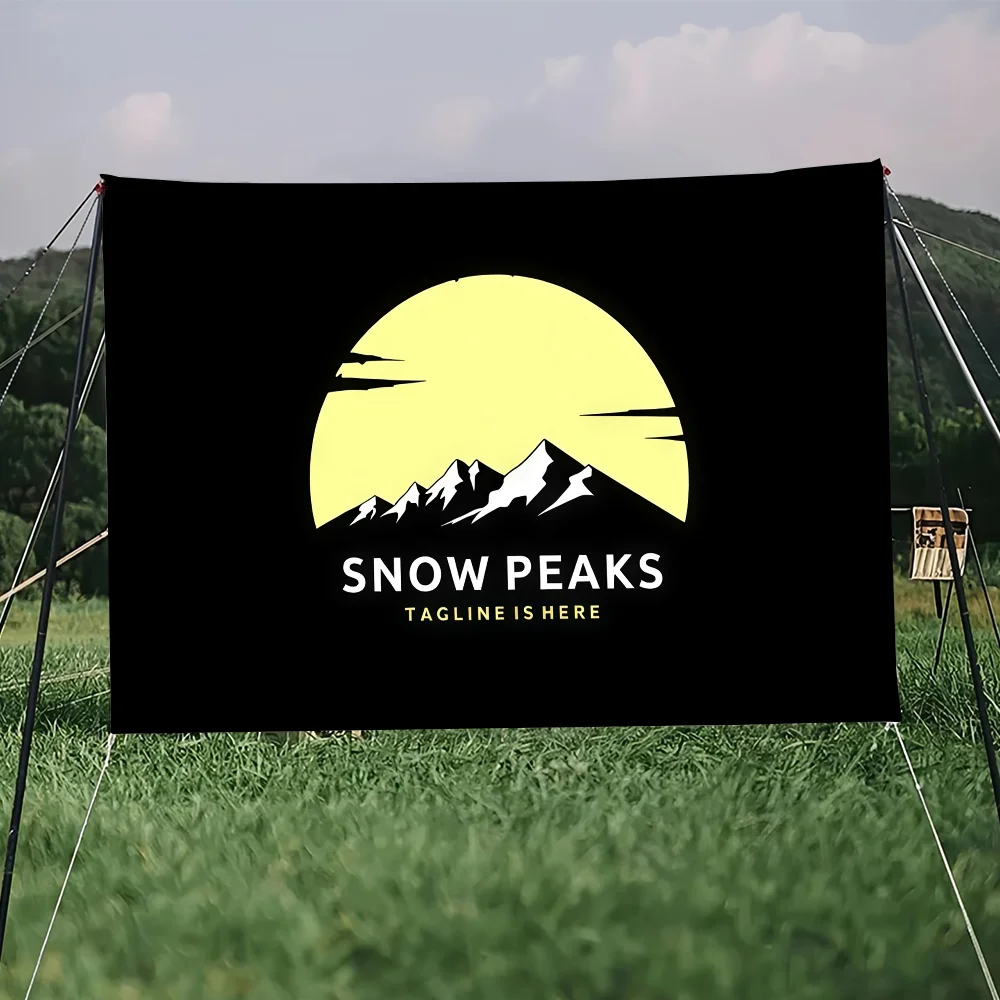 موضة في الهواء الطلق S-الثلج P-الذروة شعار العلم للتخييم في الهواء الطلق بار نزهة ديكور منزلي للحفلات الحلي راية