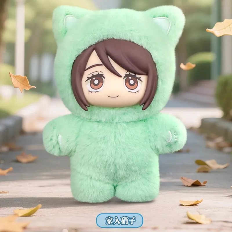 Original EAKI Spell Return Battle V2 Cat Ear Plushie Series Blind Box Cute Doll Desktop Decoration Ornament Collection Toy Gifts