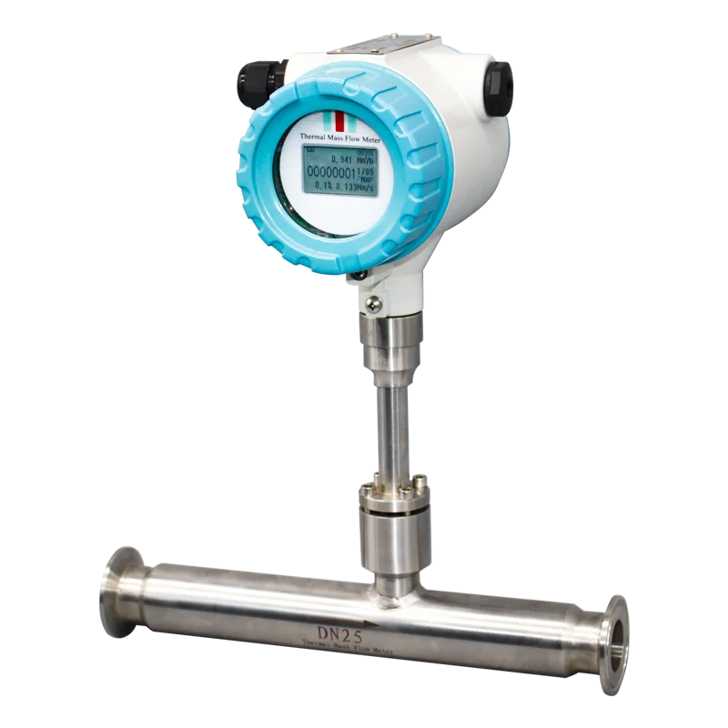 Insertion Type Integrated Thermal Gas Mass Flow Meter Natural Gas Flow Meter