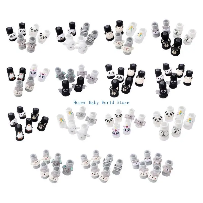 

B2QD Knitted Newborn Boys Girls Socks Shoes Fashion Anti-slip Infants Booties