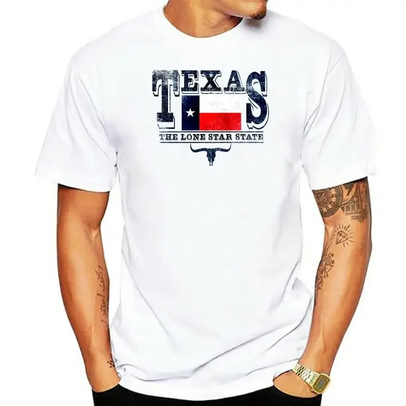 LE T-Shirt T-Hemd Texas USA Amerika Auswanderer County Bundesstaat Fun T Shirt Men Casual Cotton Short Sleeve