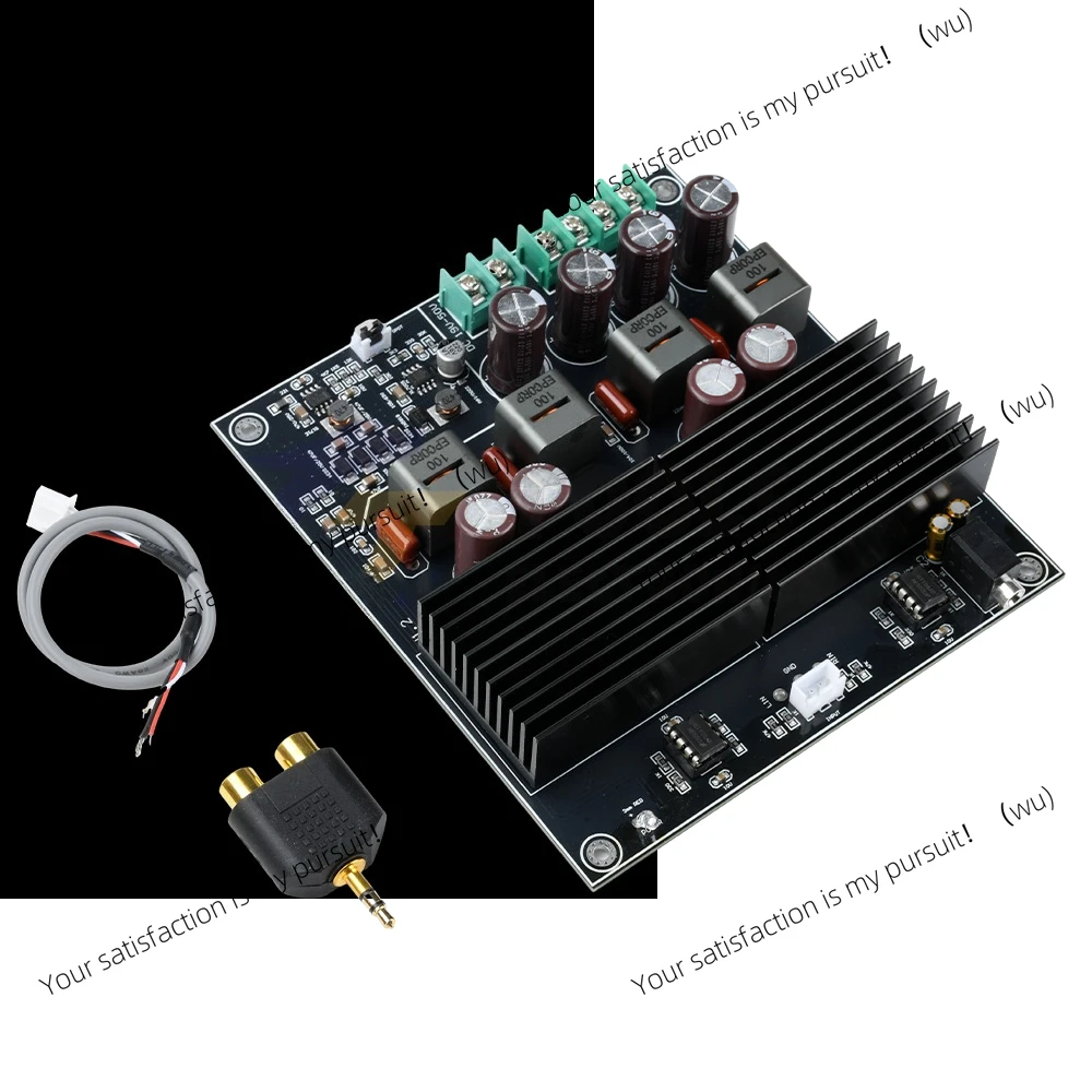 Suitable for DC 19-50V dual channel 600W + 600W stereo power amplifier board, dual core TPA3255 AMP