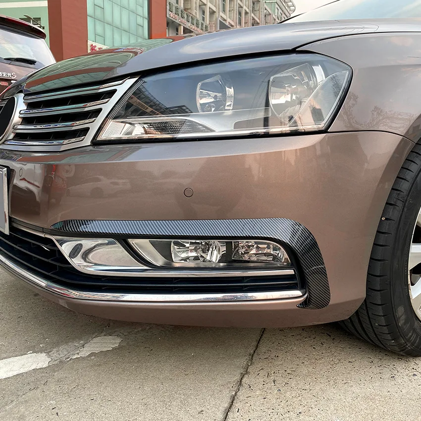 For Volkswagen Passat B7 2011-2015 Front Bumper Spoiler Splitter Air Vent Fog Lamp Grille Trim Car Styling view 5