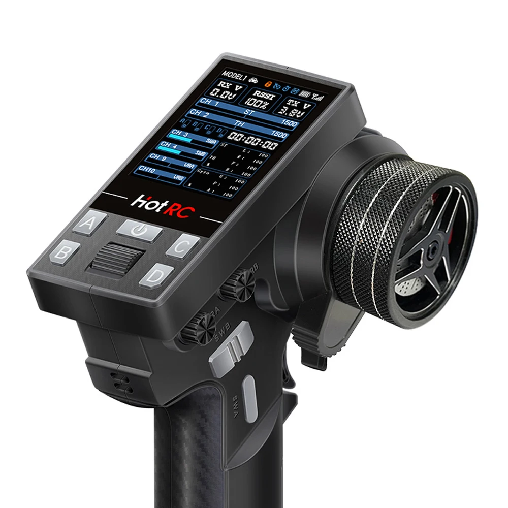 HotRC CT10B 10Ch 2.4Ghz Pilot zdalnego sterowania F10A F08AT 8Ch Odbiornik 300m Zasięg Dla Rc Traxxas SCX10 HSP Samochody / statki / czołgi Części