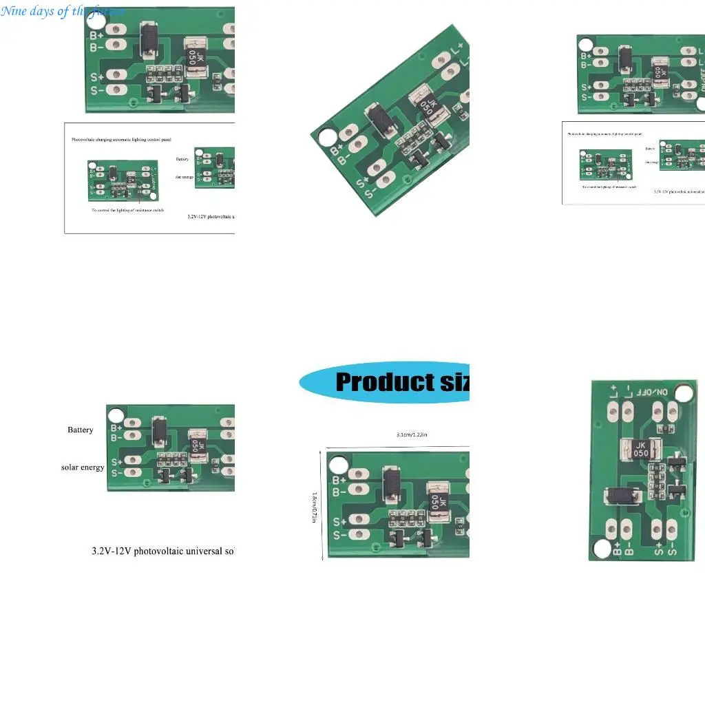 Photovoltaic Solar Lithium Battery Charging Controller PCB With Automatic Light E65A