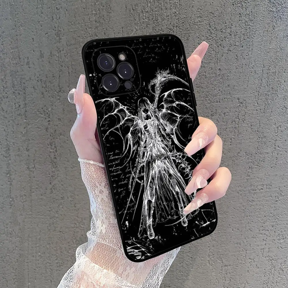 Gothic Girl Sculpture Retro Phone Case For iPhone 15 14 11 12 13 Mini Pro XS Max Cover 7 8 Plus X XR Funda Shell