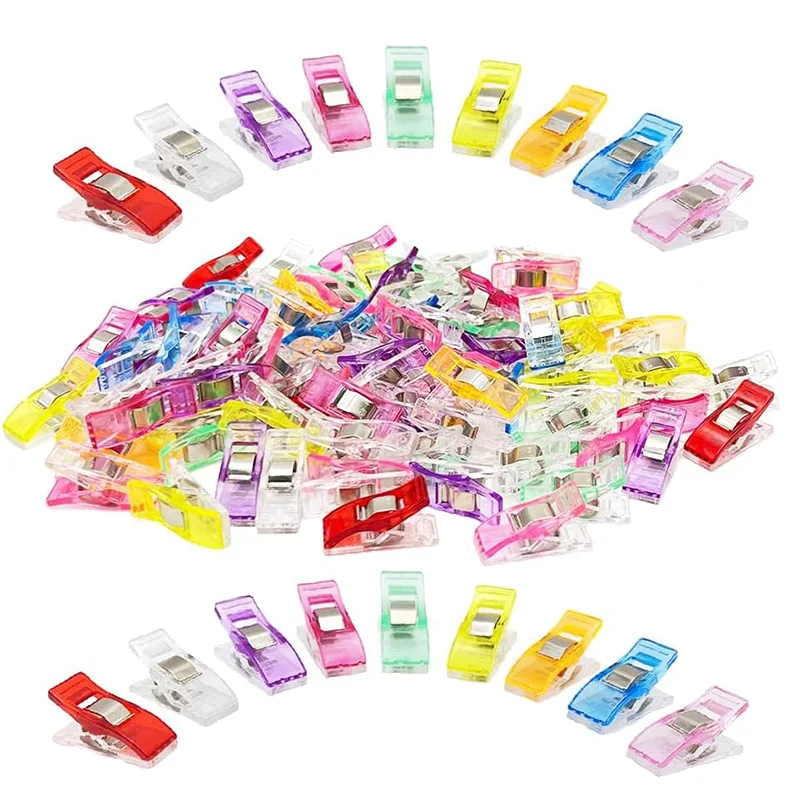 

20~100pcs Storage Clip Colorful Household Office Supplies Multipurpose Plastic Craft Safety Clips Color Binding Clips TMZ