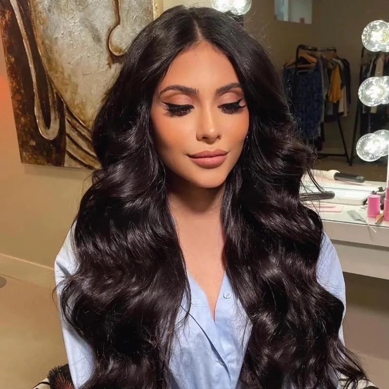 13x4 Body Wave Lace Front Wig Brazilian Remy Human Hair Bob 250% Water Wave HD Transparent Lace Frontal Wig For Women Preplucked