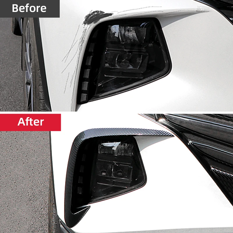 For Hyundai Tucson NX4 2021 2022 2023 Hybrid N Line ABS Car Front Fog Lamp Eyebrow Cover Spoiler Wind Knife Trims Accessories