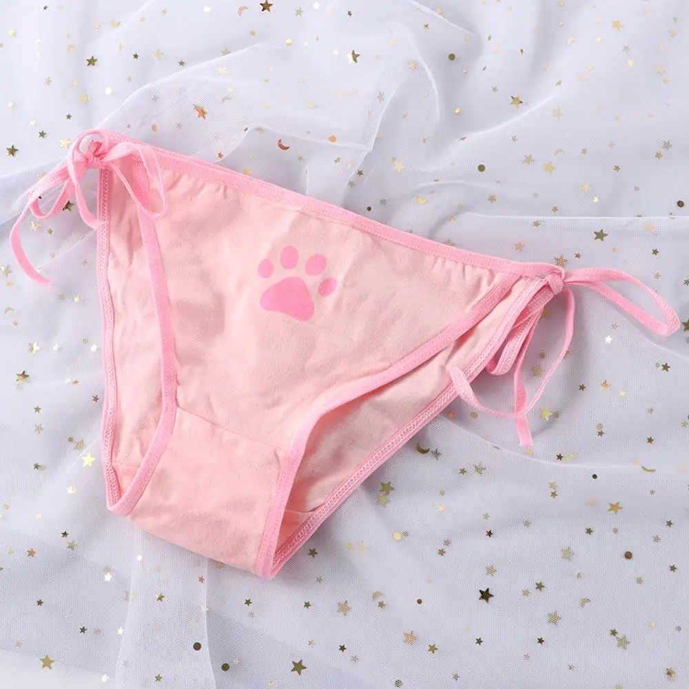 Animação sexy bandagem cinta lingerie bonito garra calcinha feminina cuecas