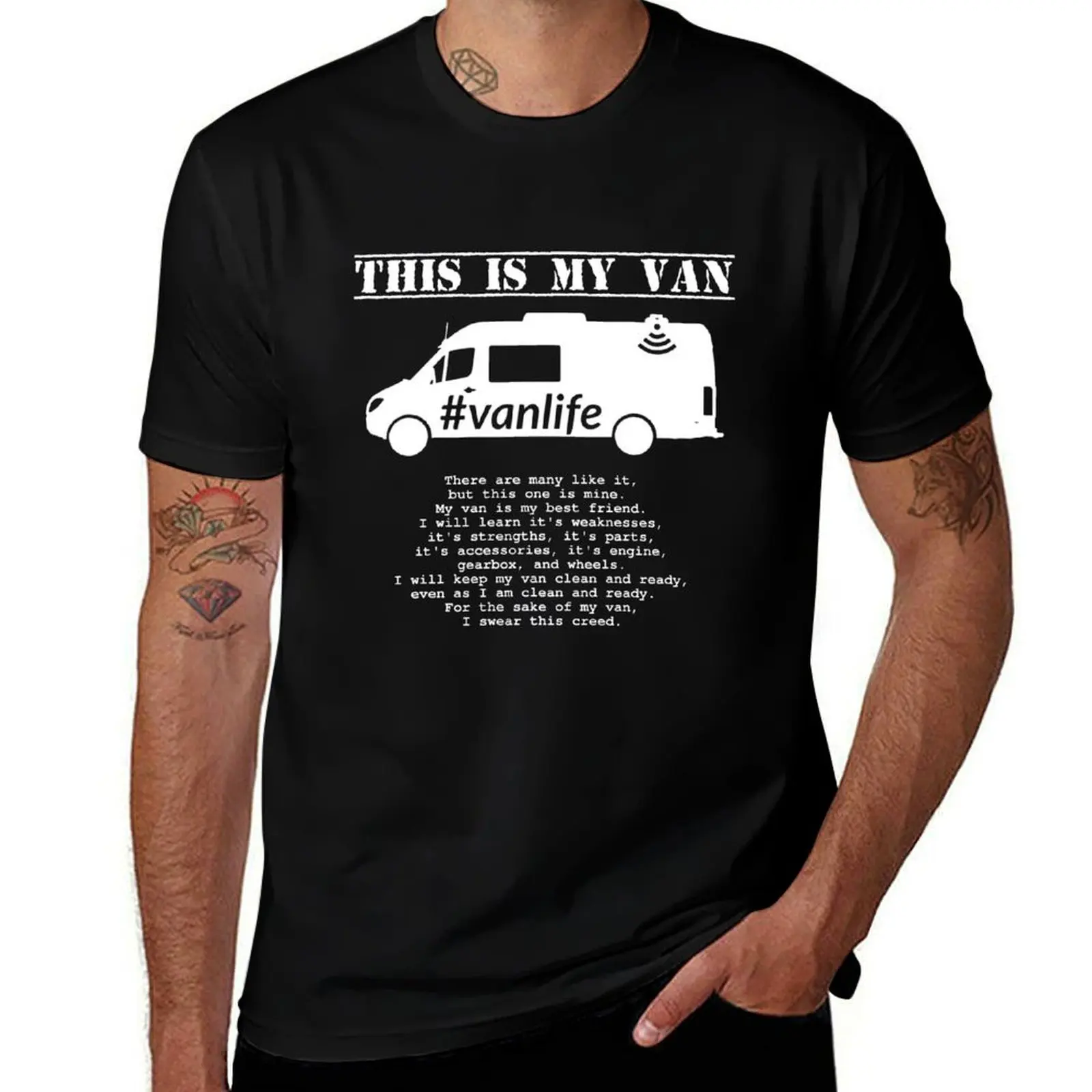 

Vanlife Creed - Sprinter G2 T-Shirt Summer Fashion Casual Tee Shirt