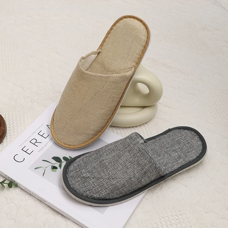 Unisex Hotel Travel Slipper Sanitary Party Home Guest Use Cjh Men Women  Closed Toe Shoes Salon Disposable Slippers Wholesale