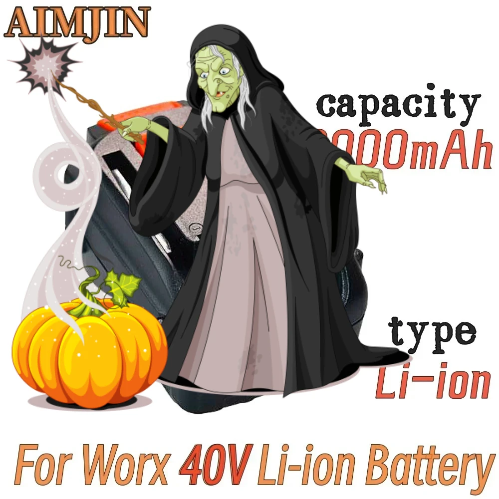 

Replacement battery WA3580WG180 WG280 WG380 WG580 8000mAh lithium battery for WORX 40V wireless power tools