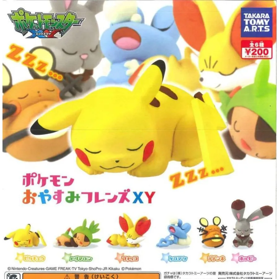 Echte Pokemon Pikachu Chespin Fennekin Froakie Dedenne Bunnelby Blind Box Anime Cartoon Geburtstag Geschenk Desktop Decor Trendy Spielzeug