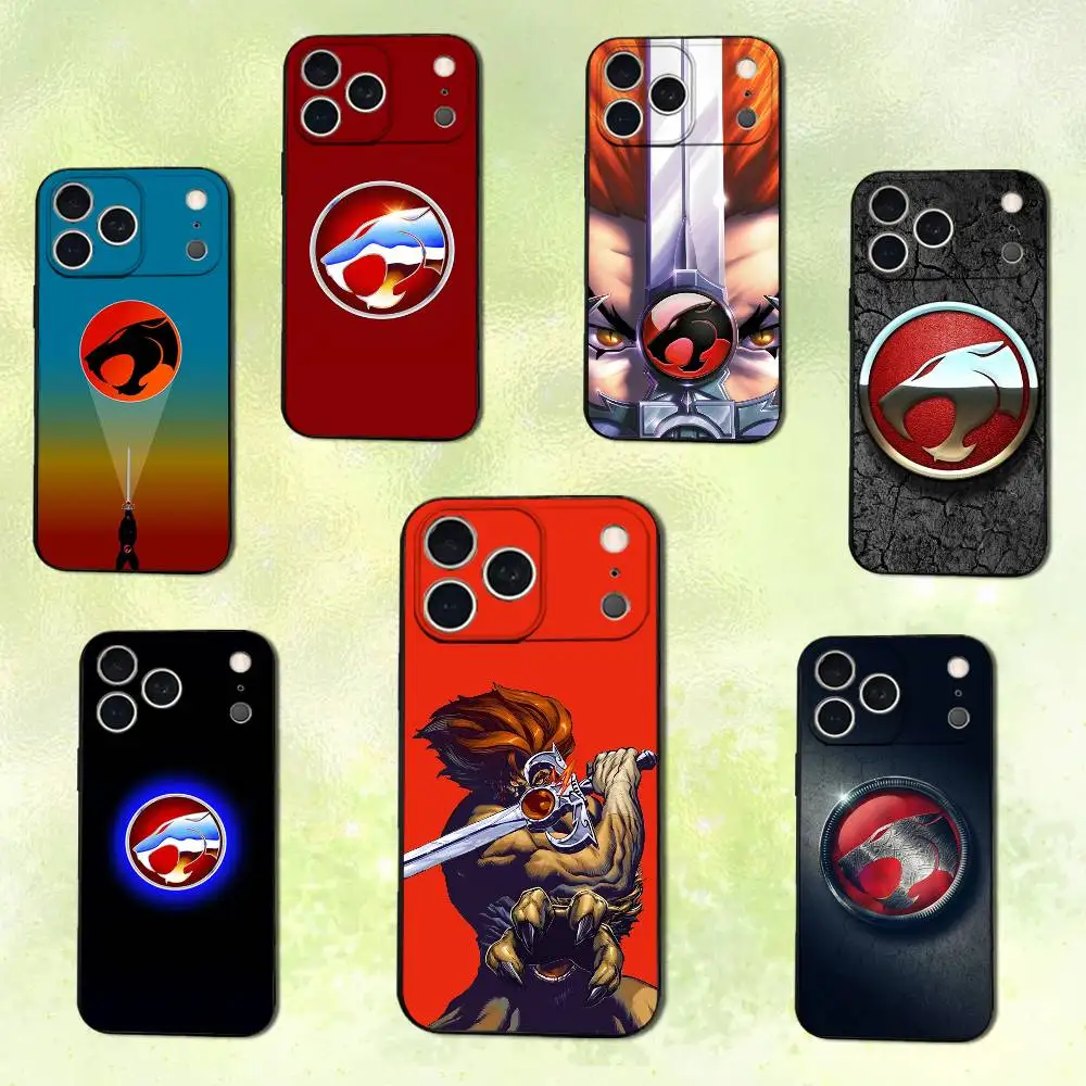 

Cool T-ThunderCats-ES Anime Phone Case For iPhone 14,13,17,12,11,16,15,Plus,Pro Max,XS,X,XR,SE,Mini,Soft Silicone Black Cover