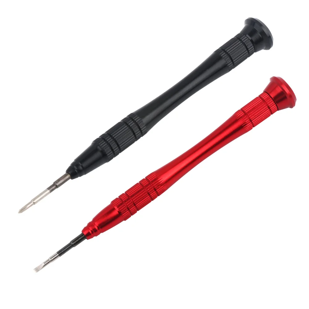 Precision Screwdriver Set for Glasses Watches Repair Tool, 2mm Slotted Flat Head PH00 Phillips Cross Screwdriver for Electronics