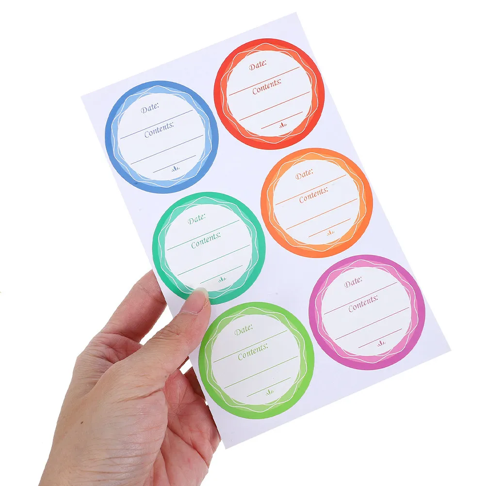 10Sheets Removable Waterproof PVC Date Sticker Labels for Canning Jars Food Containers Pantry Organization Jar Labels