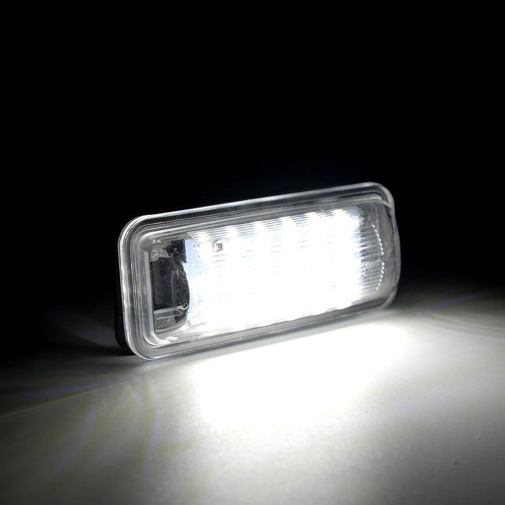 2x LED License Plate Lights - White 6000K Error-Free Bulbs For Toyota, Subaru, Scion