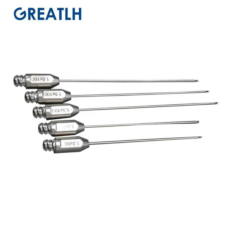 Micro Liposuction Cannula Needle for Transplantation Autoclavable Stainless Steel Beauty Cannula 5pcs/set