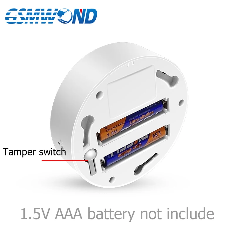 Tuya WiFi Smoke Detector Photoelectric Sensor White Fire Alarm Home Kitchen Security System Work With Tuyasmart / Smart Life APP