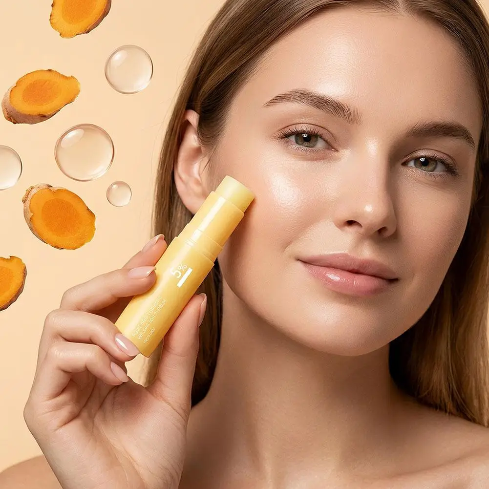 5% Kojic Acid Turmeric Volume Multi‑Balm Hydrating Moisturizing Smoothing Light‑Weight Nourishing Solid Facial Cream Stick