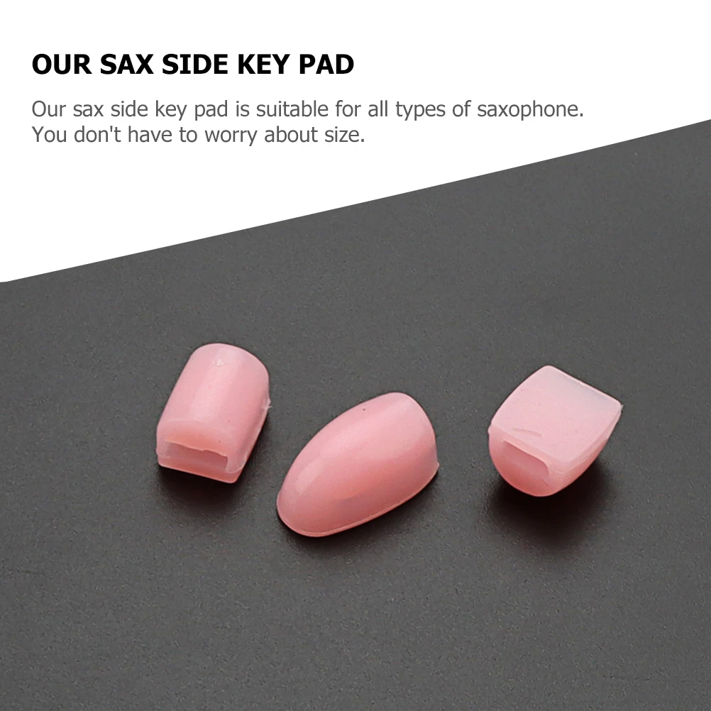 

3 Pcs Saxophone Silicone Key Risers Cushions Thumb Rest Side Finger Pad Compatible All Types Easy Storage Practical Musical