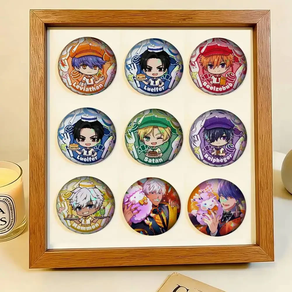Game Obey Me Otome Sim Leviathan Mammon Satan  Cute Series Badge Interesting  Animals Brooches Backpack Clothes Gift Accessory