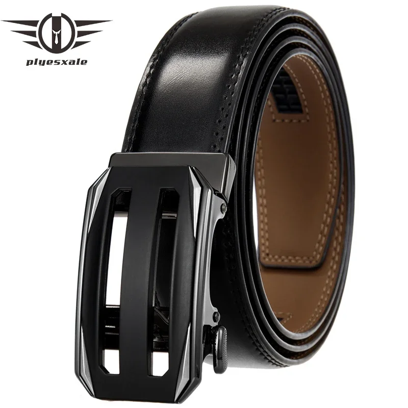 

Automatic Buckle Men Belts Designer Genuine Cow Leather Formal Belt Man Ceinture Homme Waistband Male Luxuri Gift Strap B1067